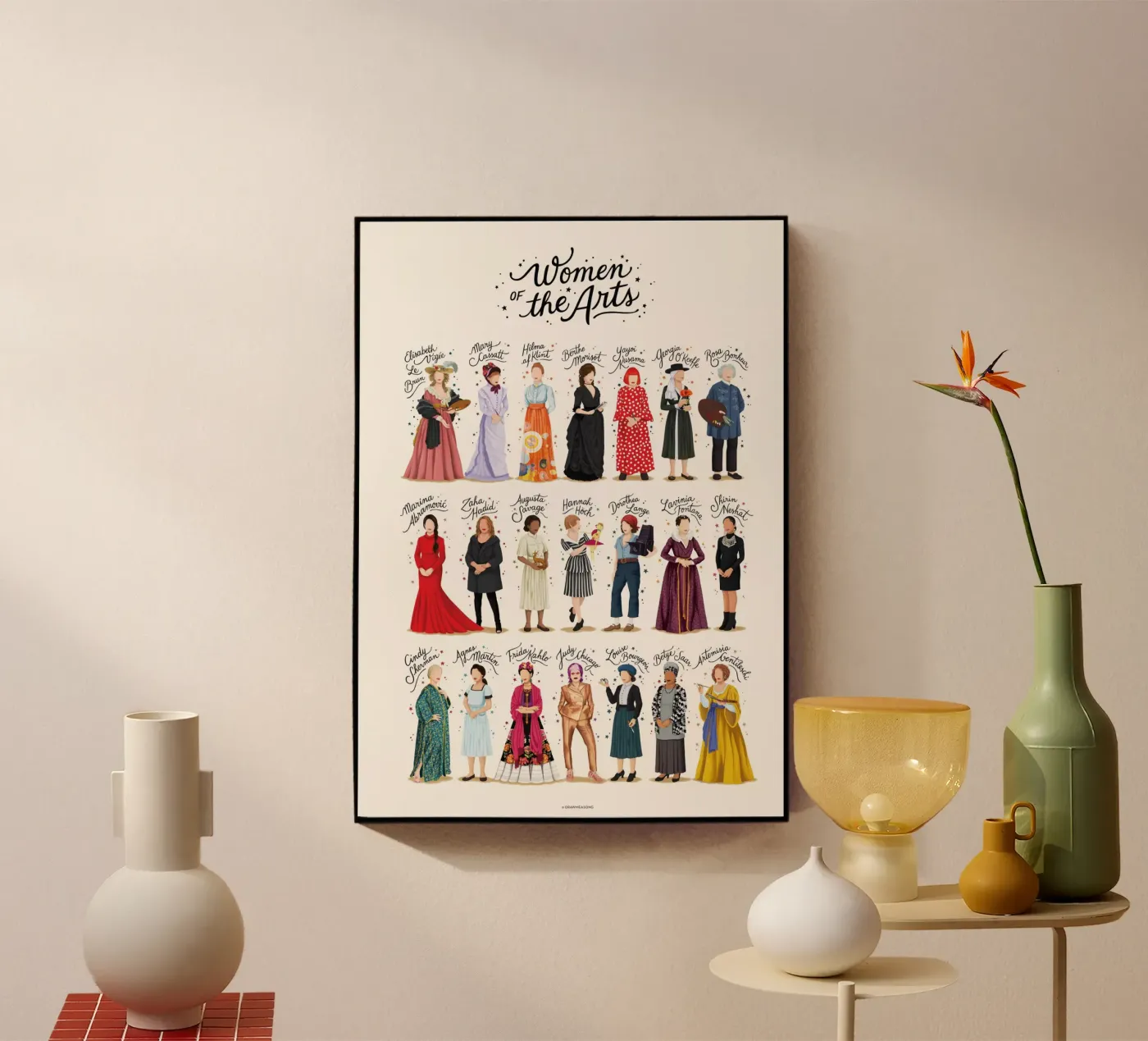 Women of the Arts plexiglass da Nour Tohme
