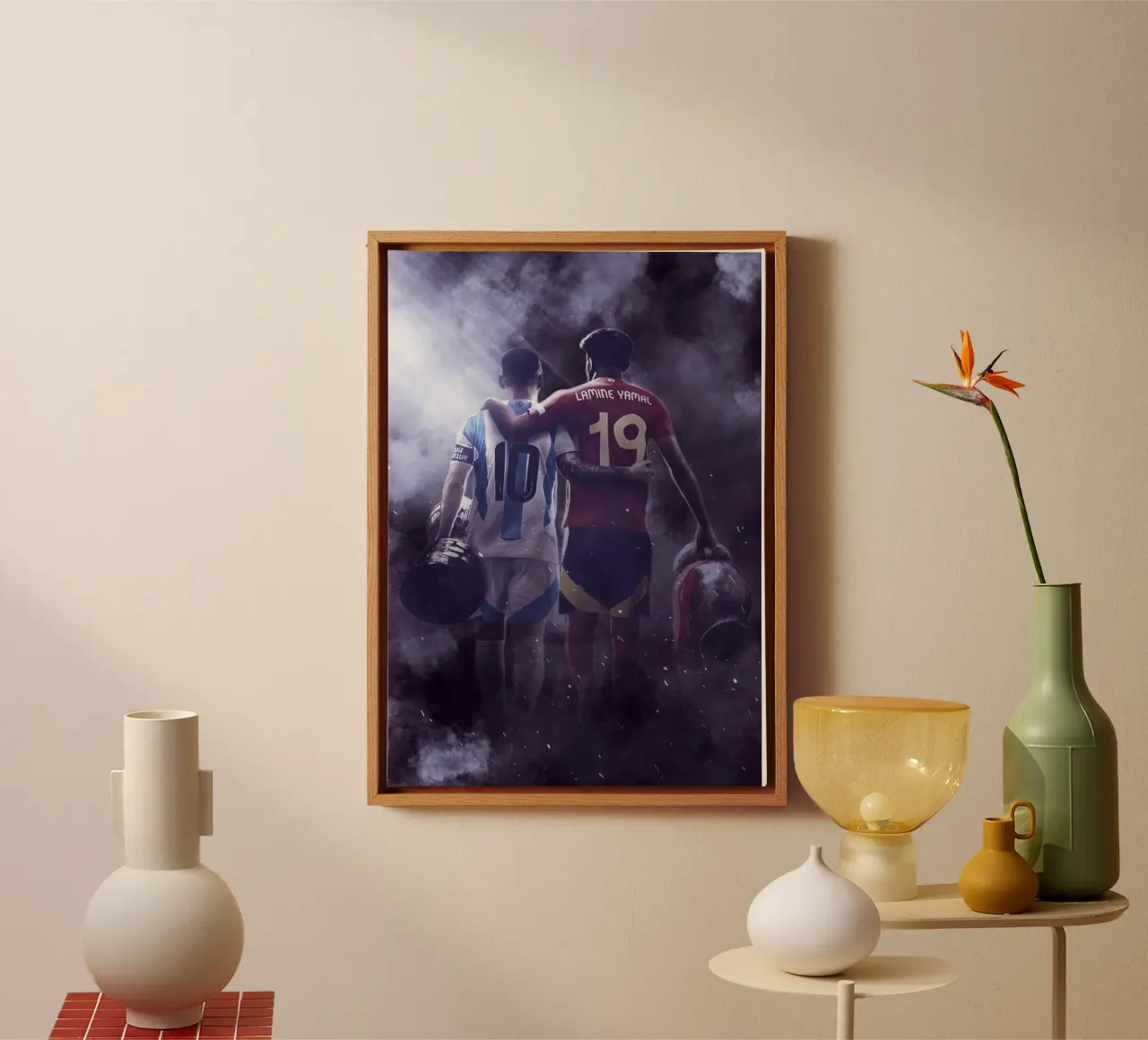 messi and yamal canvas met Baklijst van FreeArtStudio