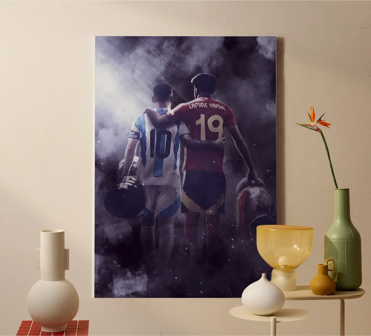 messi and yamal canvas met Baklijst van FreeArtStudio