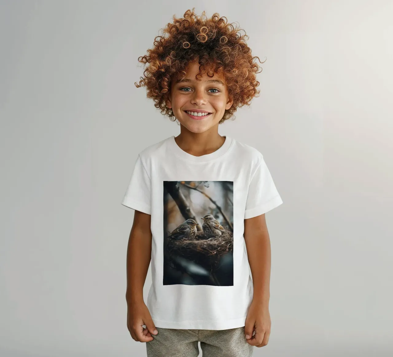 Two In The Nest t-shirt bambini da treechild