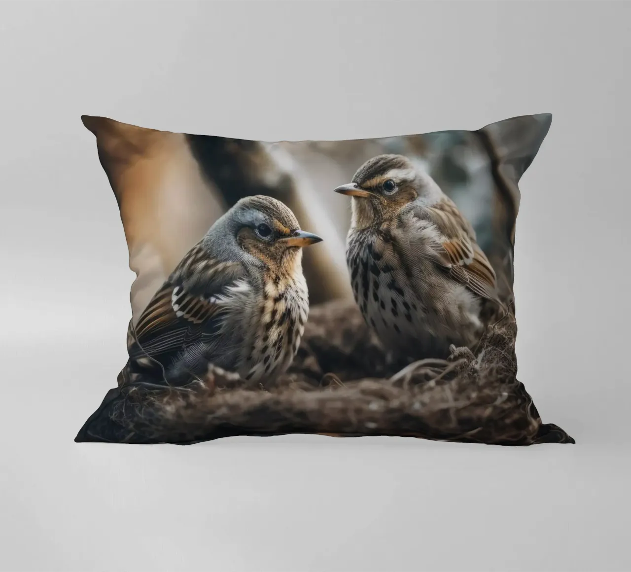 Two In The Nest cuscino da treechild