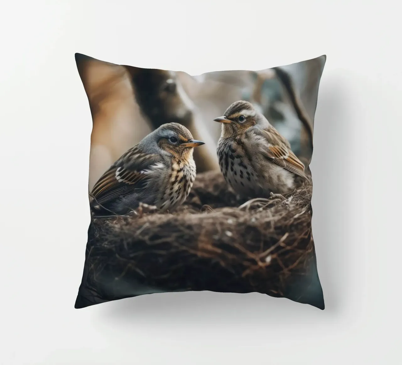 Two In The Nest cuscino da treechild