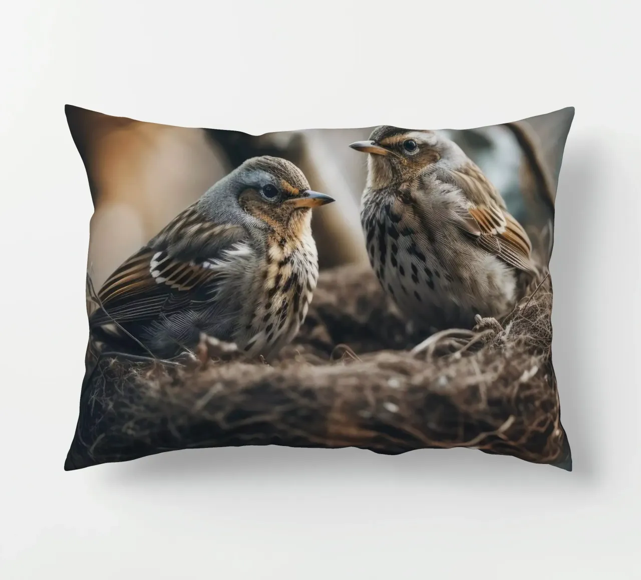 Two In The Nest cuscino da treechild