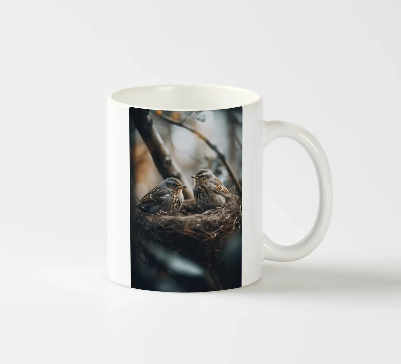 Two In The Nest tazza in ceramica da treechild