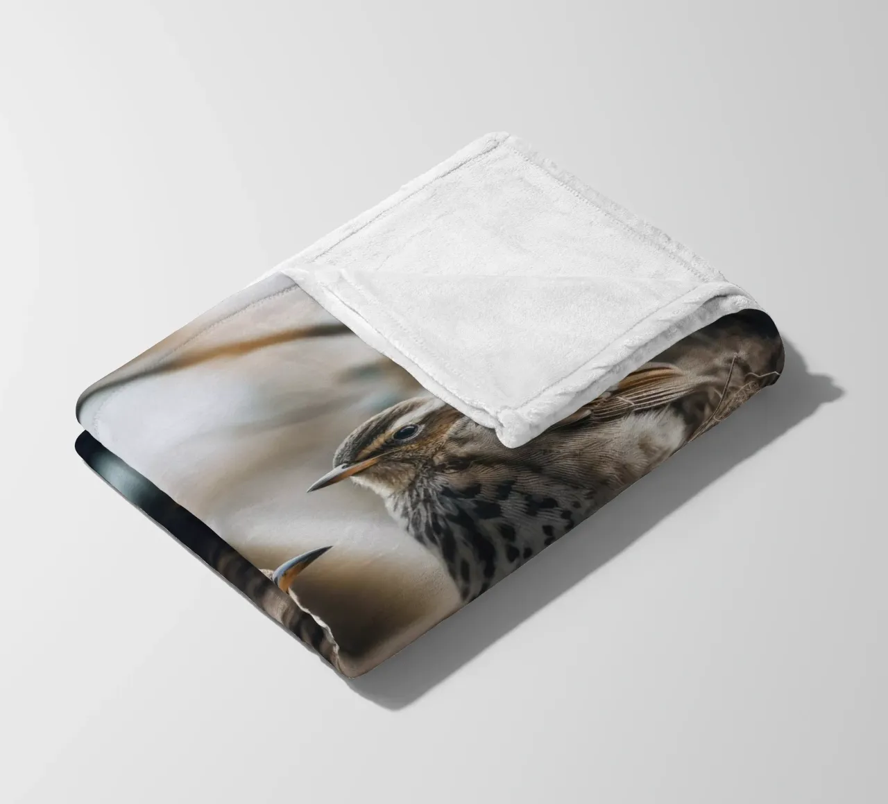 Two In The Nest coperta in pile da treechild