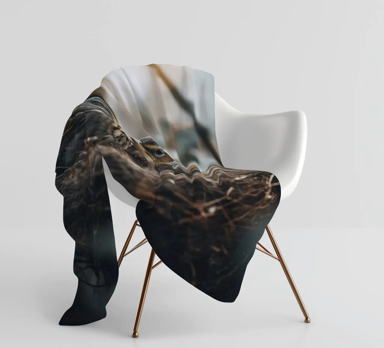 Two In The Nest coperta in pile da treechild