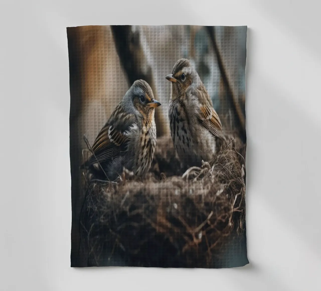 Two In The Nest canovaccio da cucina da treechild