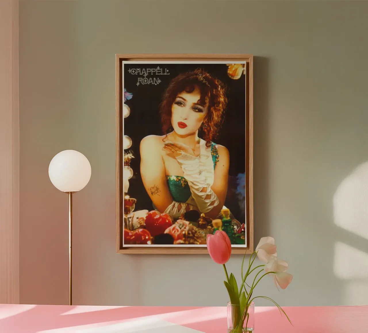 The Bold and Unapologetic World of Chappell Roan canvas with Floater frame by amin