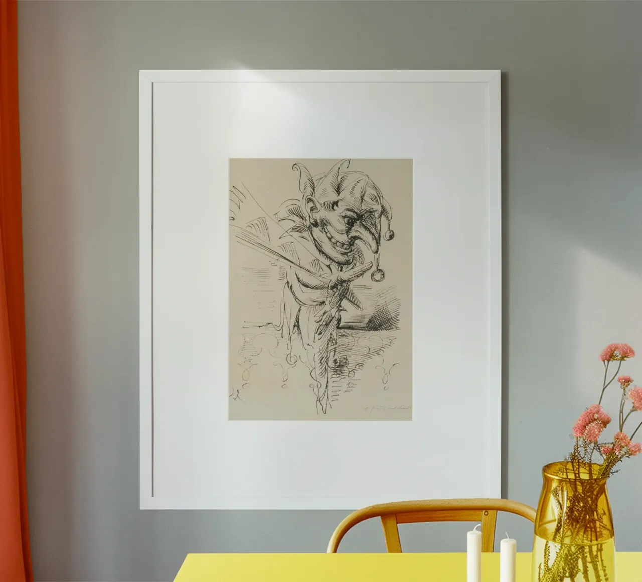 beängstigend clown gesicht illustration Poster von pleceng shope