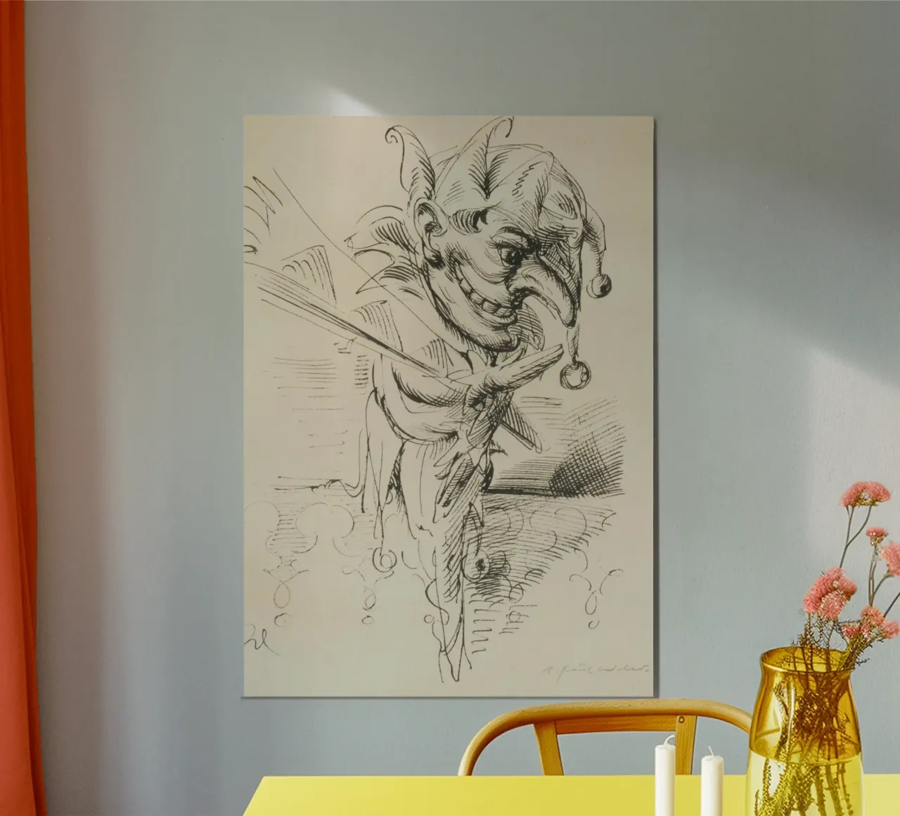beängstigend clown gesicht illustration Poster von pleceng shope