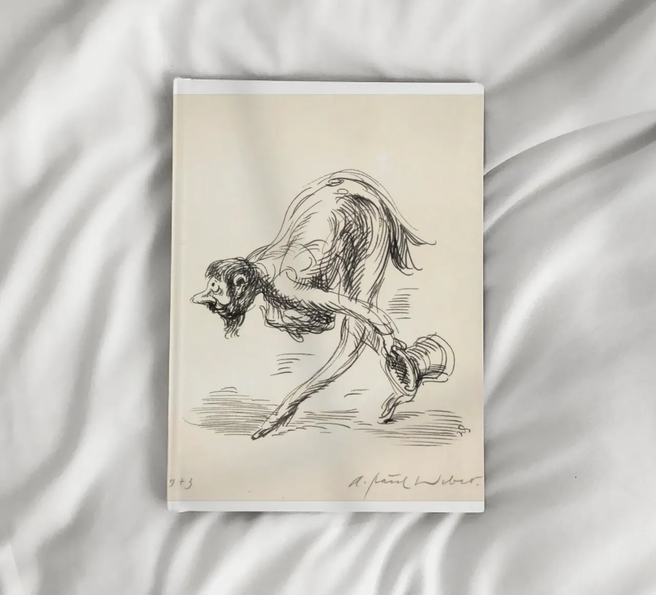 man with a hunched posture notebook by pleceng shope