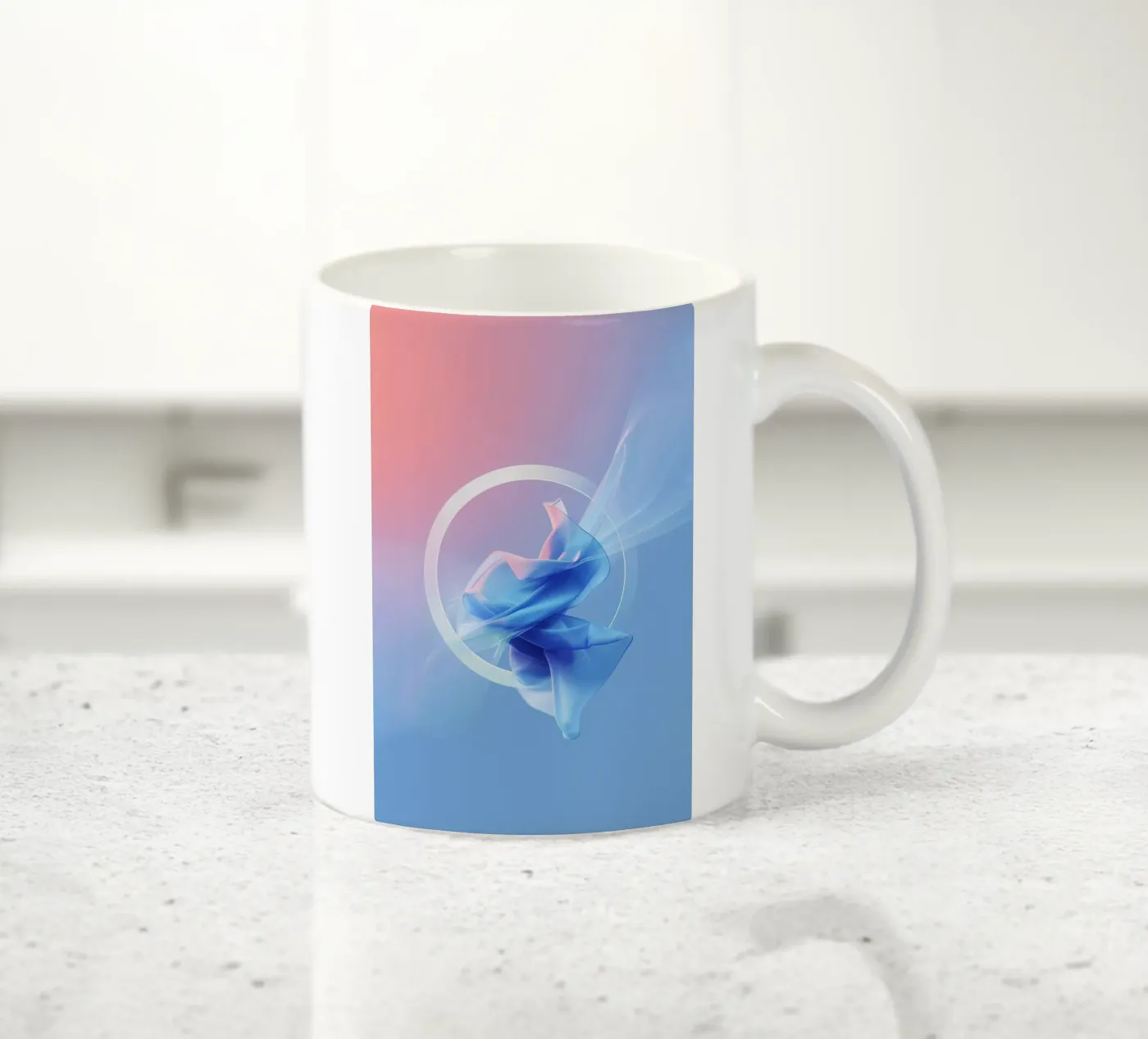 Silk circle ceramic mug by LeDieg