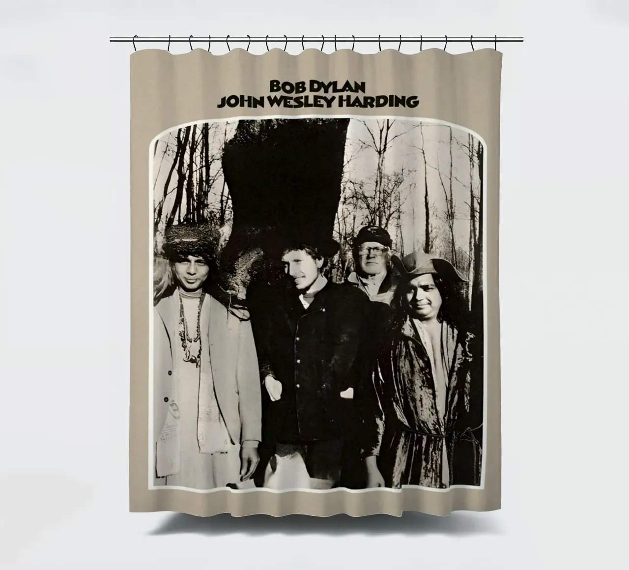 Parole avvolte nella musica tenda da doccia da xerico