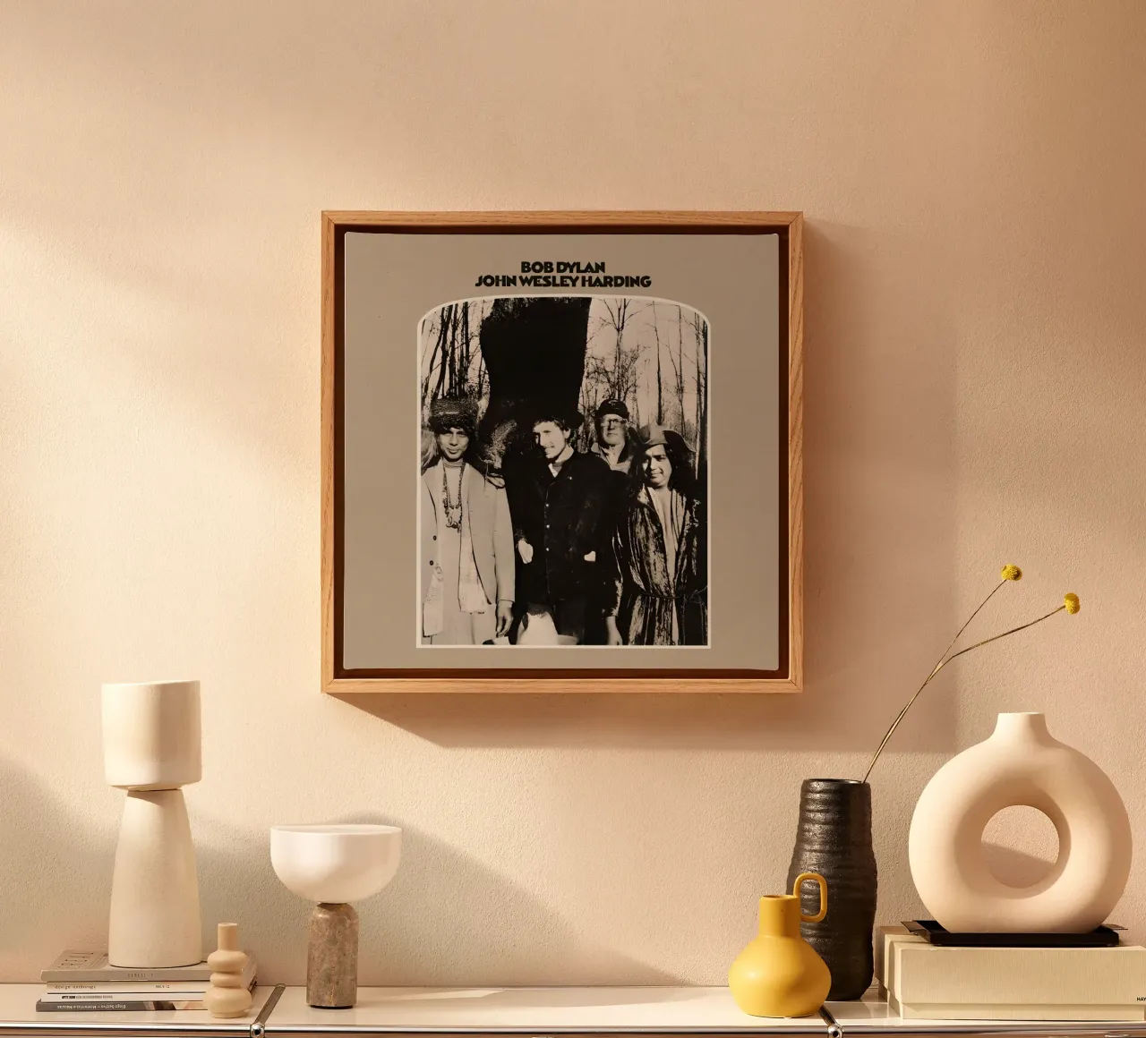 Worte in Musik verpackt Leinwand mit Schattenfugenrahmen von xerico