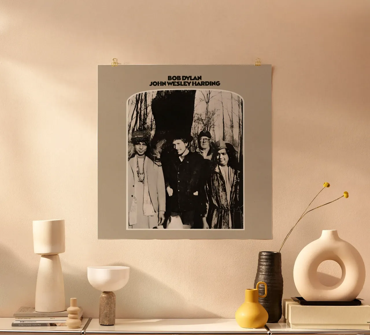 Worte in Musik verpackt Poster mit Aluminium Rahmen von xerico