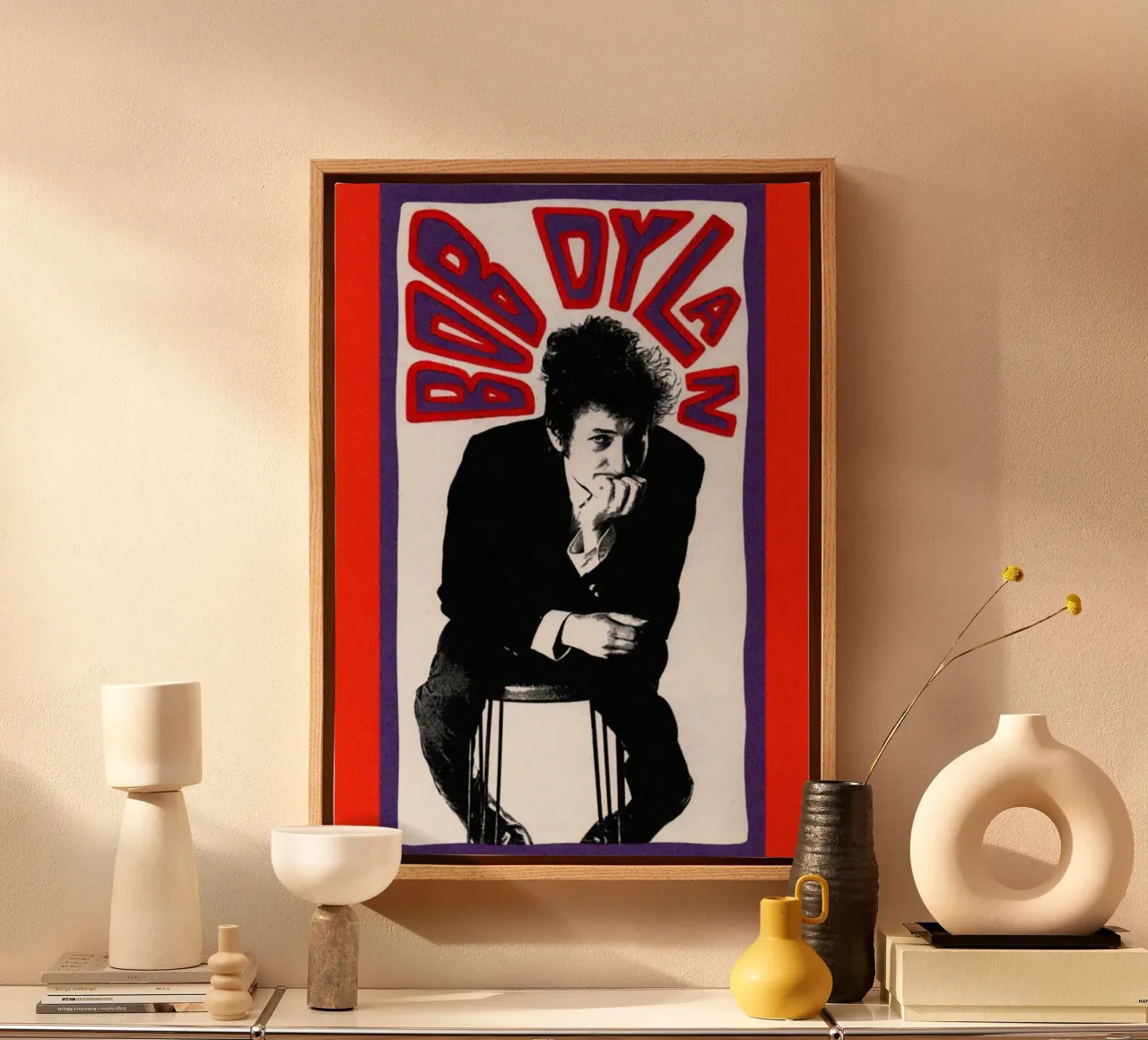 Guitar Strings and Poetry canvas with Floater frame by xerico