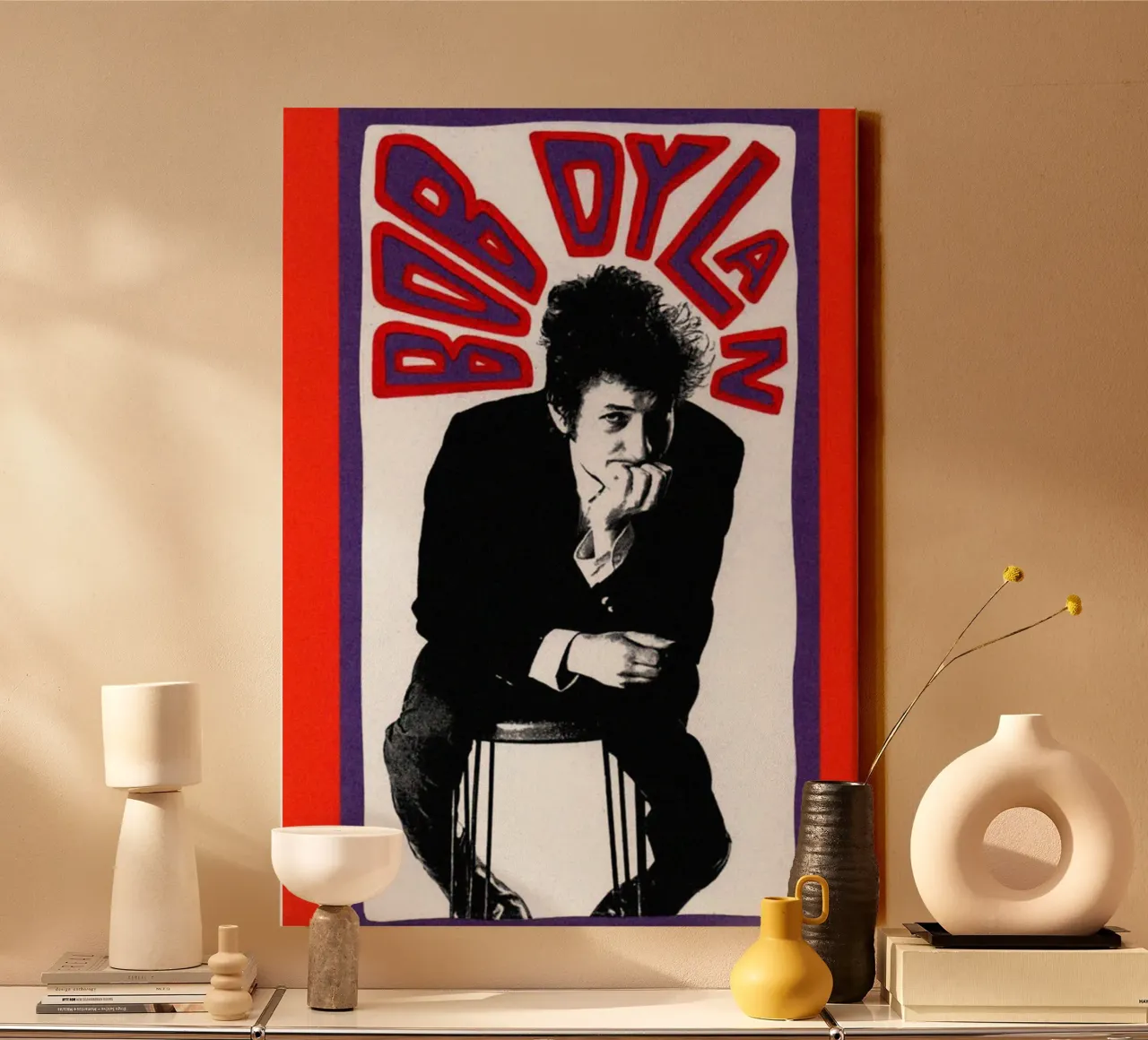 Guitar Strings and Poetry canvas with Floater frame by xerico