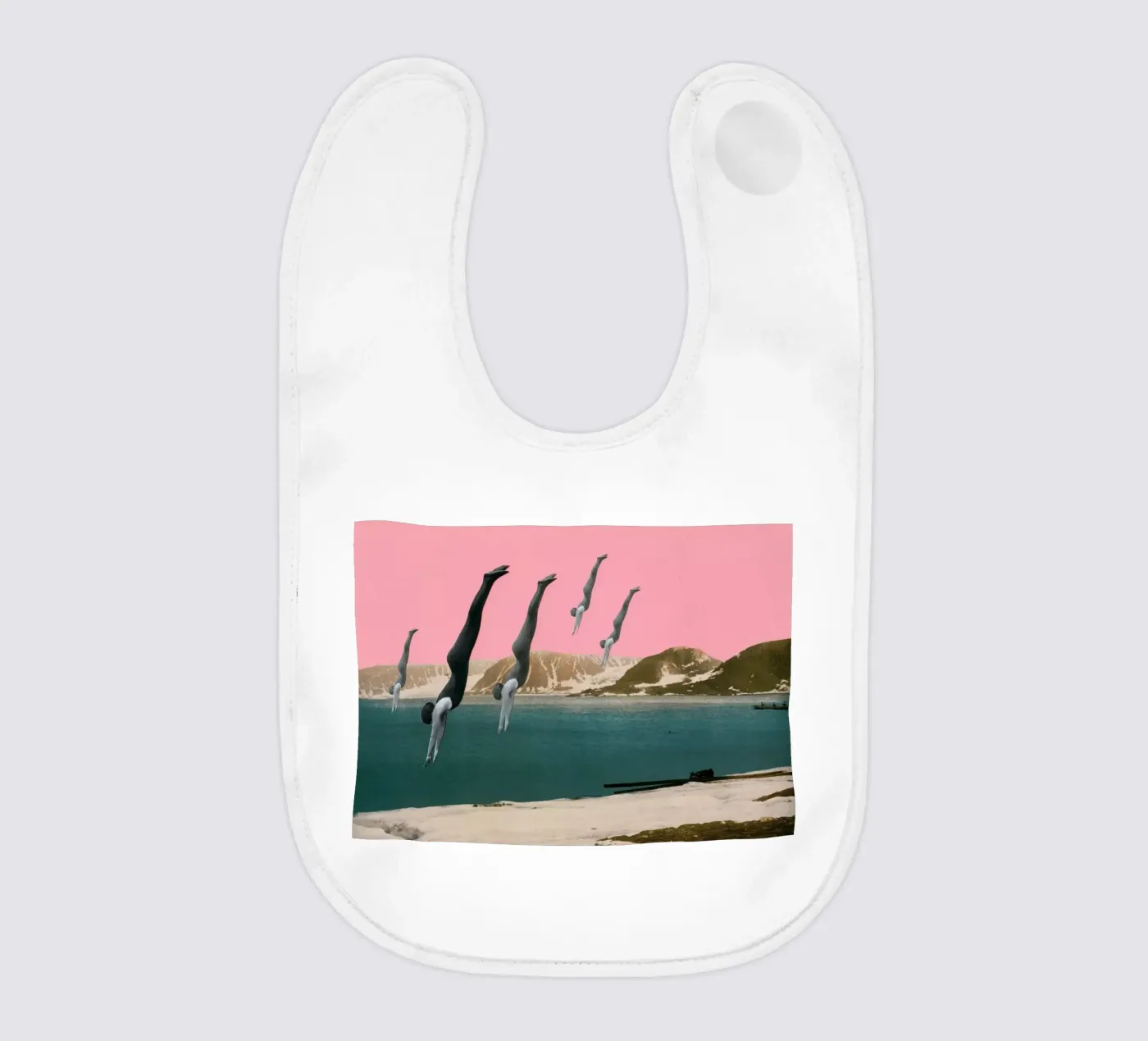 Dive baby slabbetje van Cassia Beck Collage