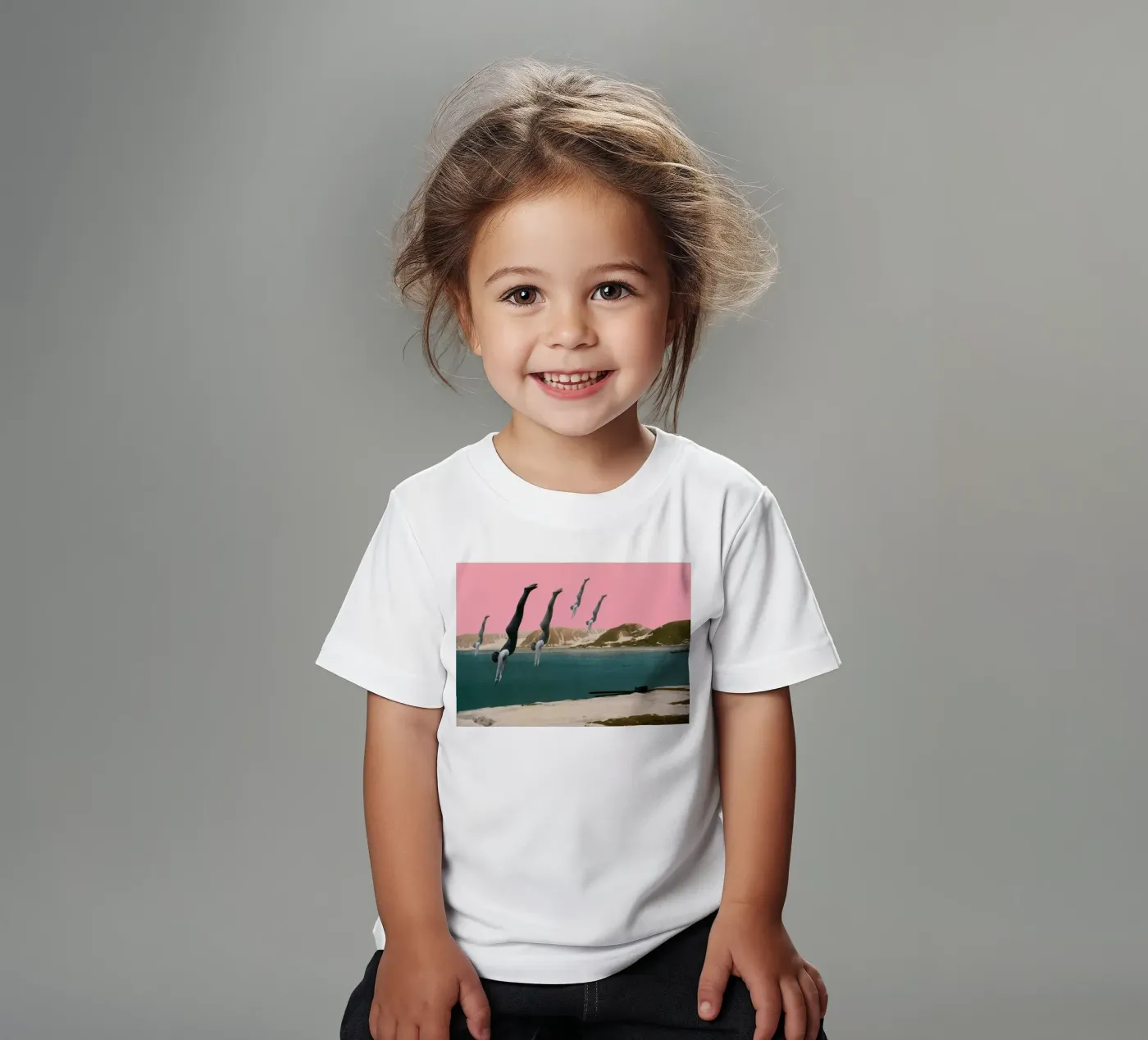 Dive t-shirt bambini da Cassia Beck Collage