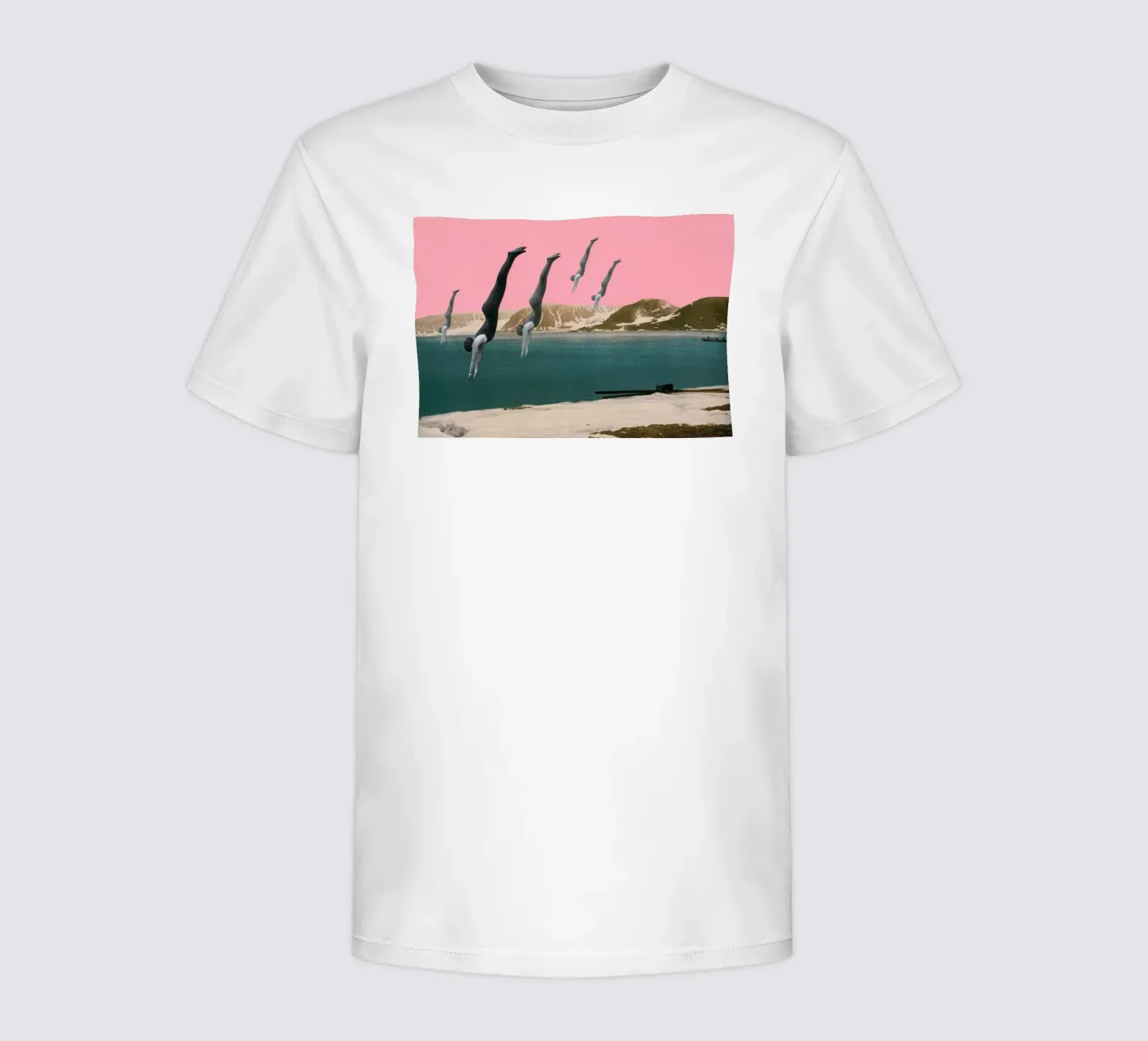 Duik kinder t-shirt van Cassia Beck Collage