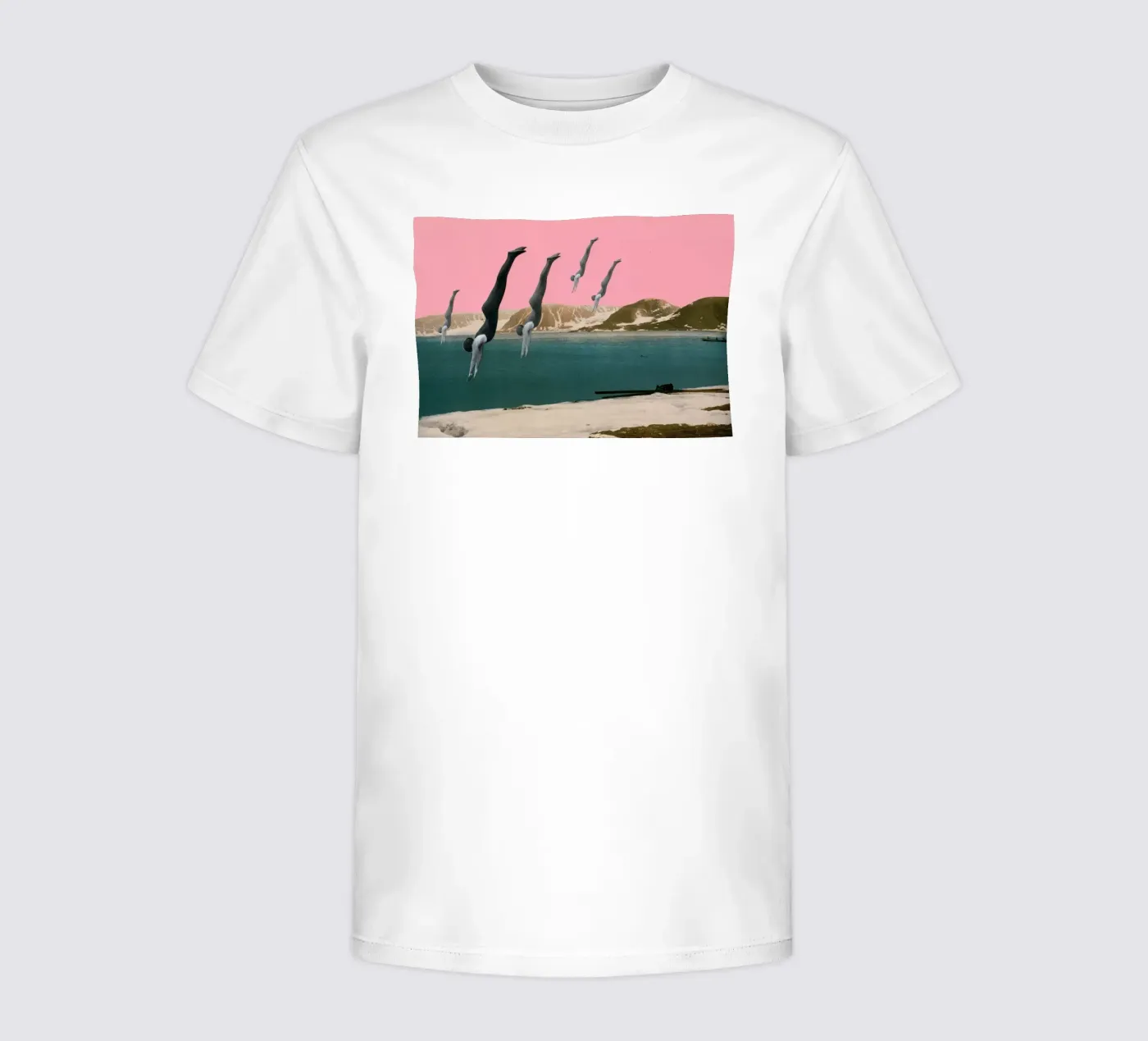 Duik kinder t-shirt van Cassia Beck Collage