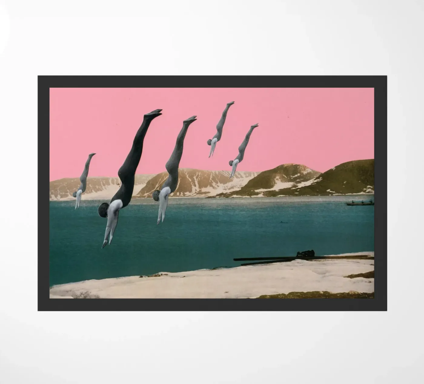 Dive doormat by Cassia Beck Collage