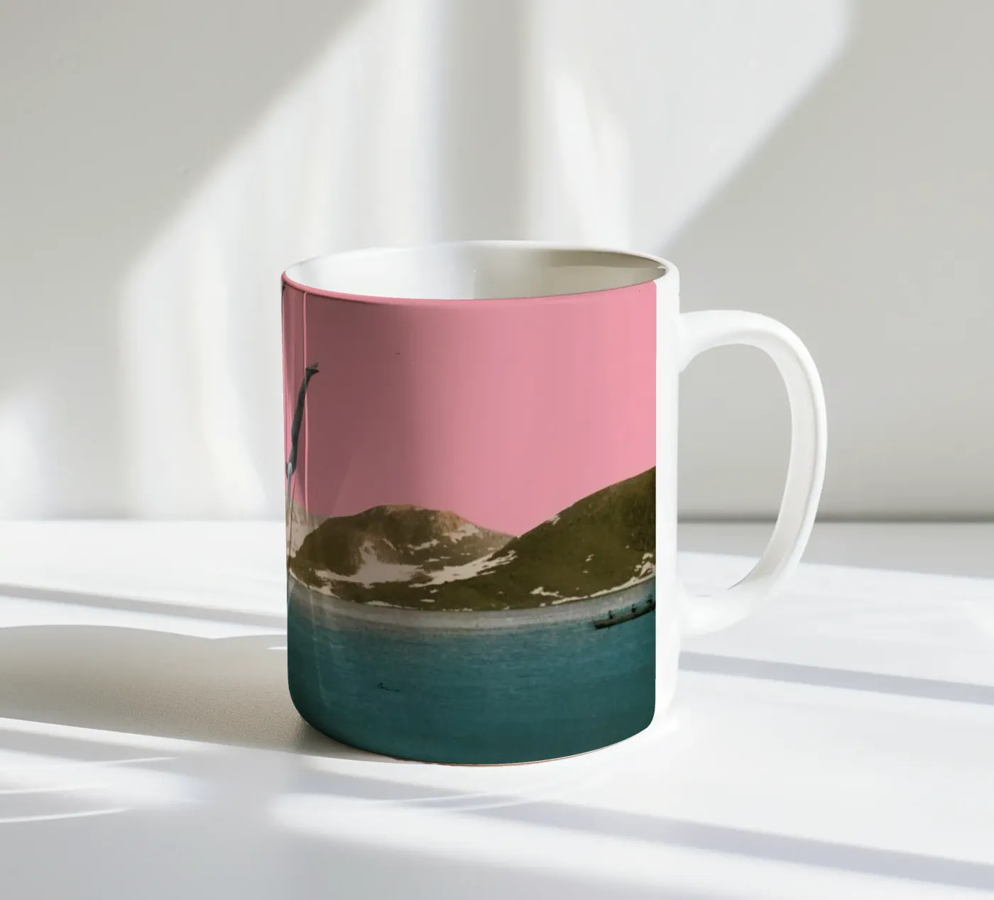 Dive ceramic mug by Cassia Beck Collage