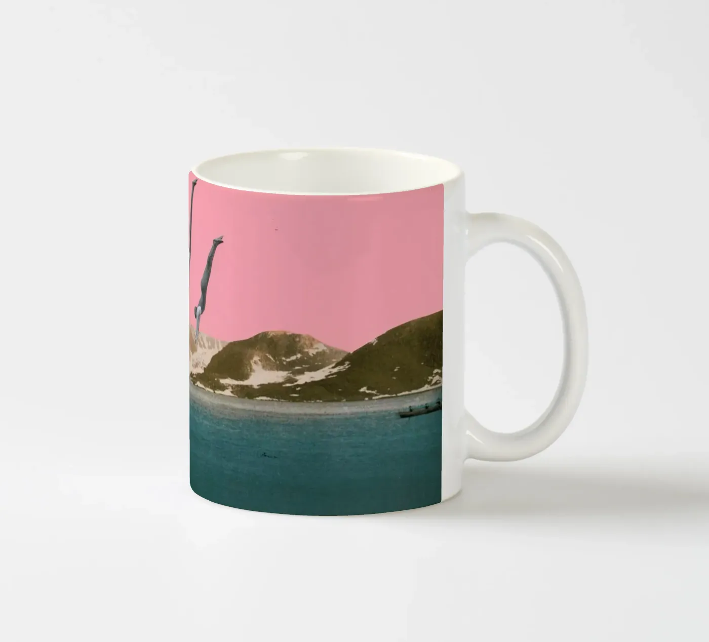 Dive ceramic mug by Cassia Beck Collage