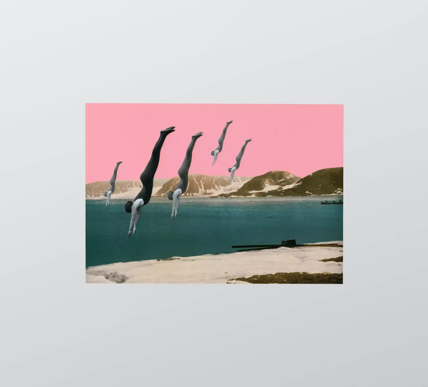 Dive sticker by Cassia Beck Collage