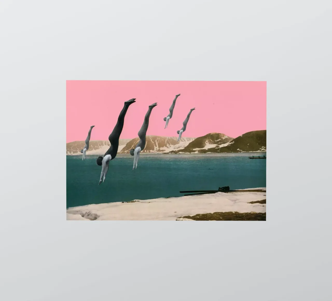 Dive sticker by Cassia Beck Collage