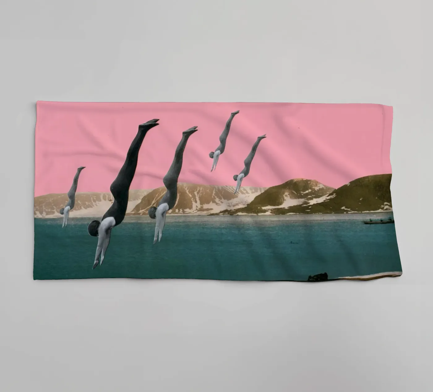 Duik badhanddoek van Cassia Beck Collage