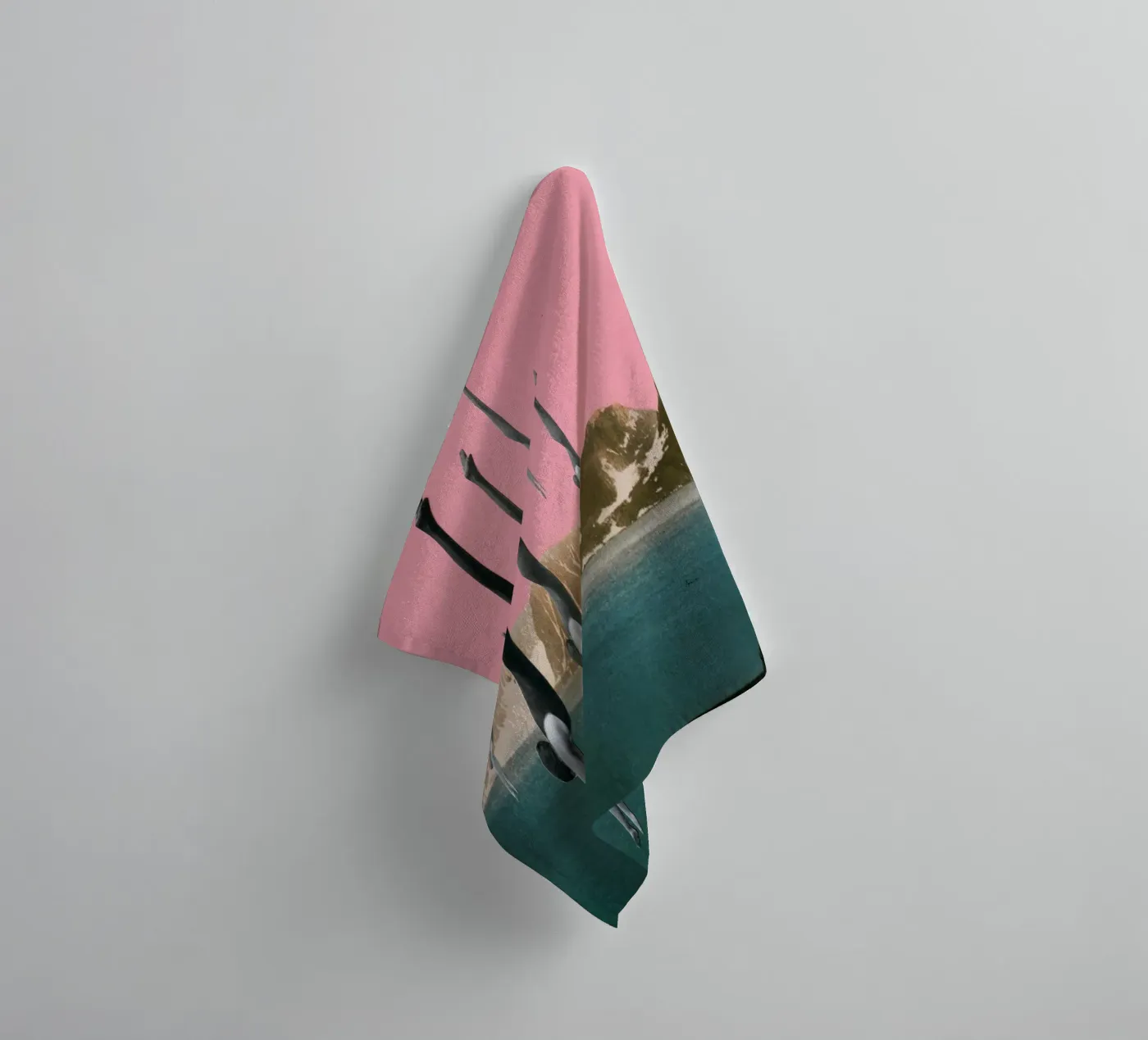 Duik badhanddoek van Cassia Beck Collage