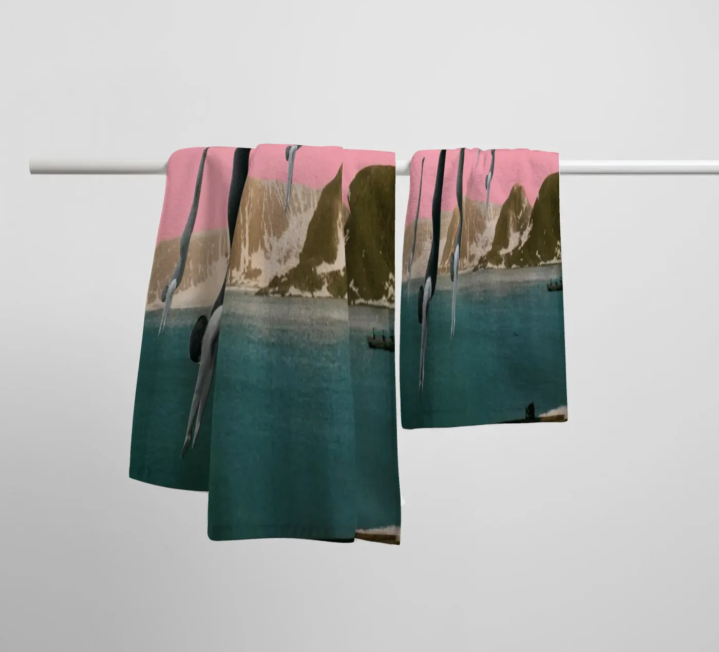 Duik badhanddoek van Cassia Beck Collage