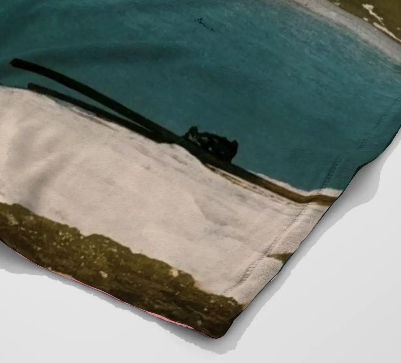 Dive Fleecedecke von Cassia Beck Collage