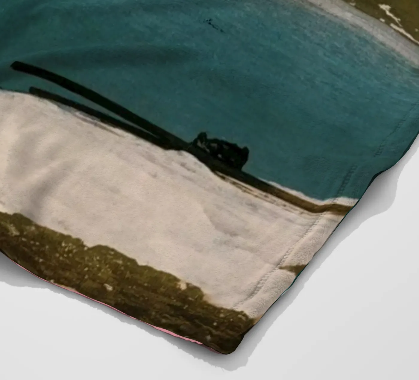 Tauchen Fleecedecke von Cassia Beck Collage