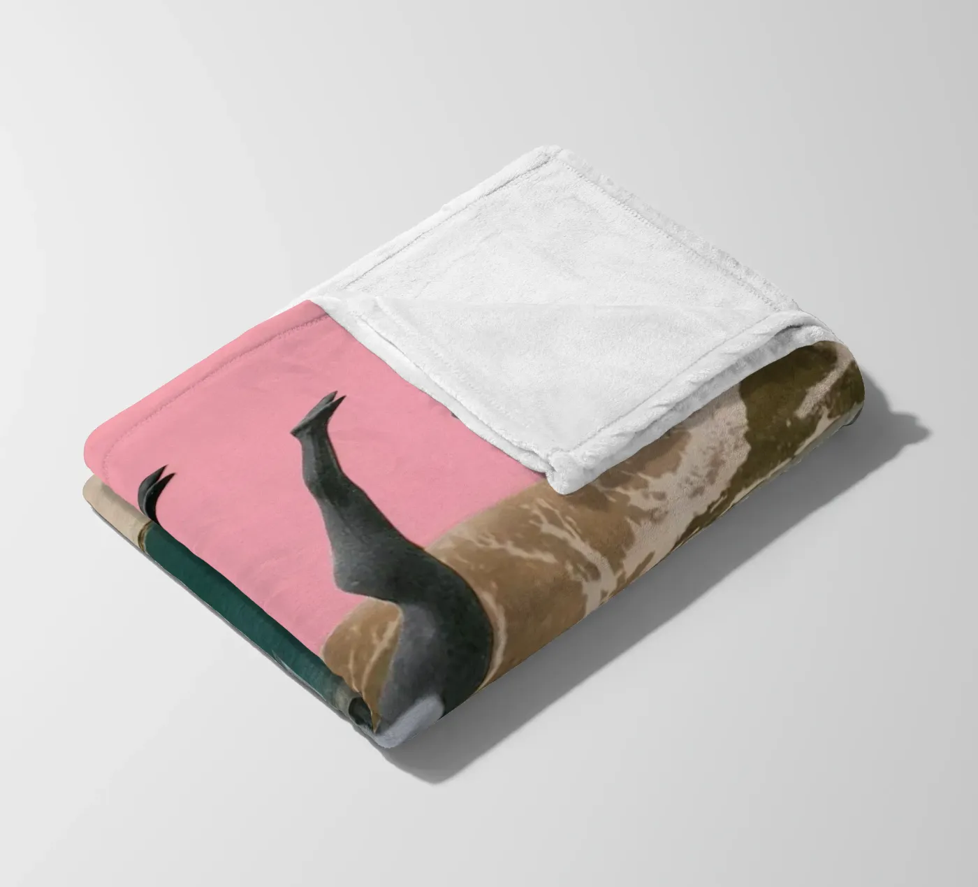 Tauchen Fleecedecke von Cassia Beck Collage