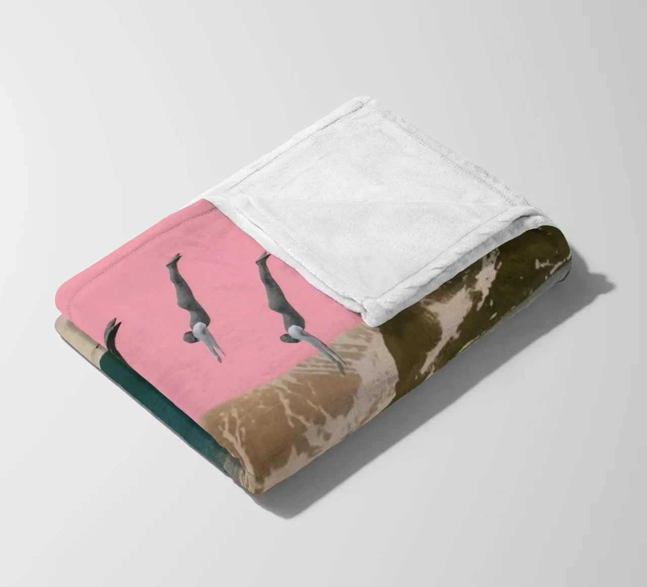 Dive Fleecedecke von Cassia Beck Collage