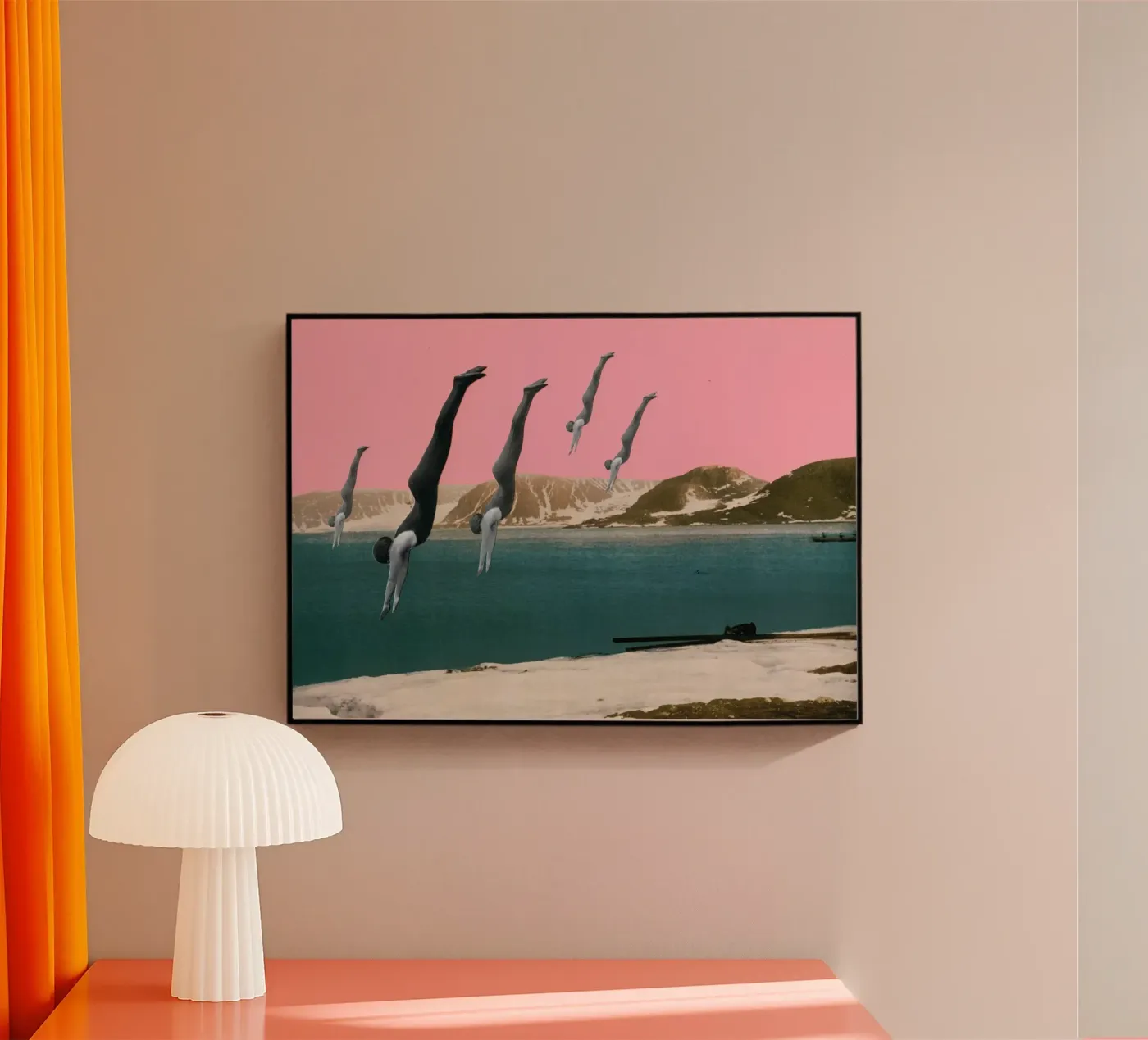 Tauchen Acryl-Glas von Cassia Beck Collage