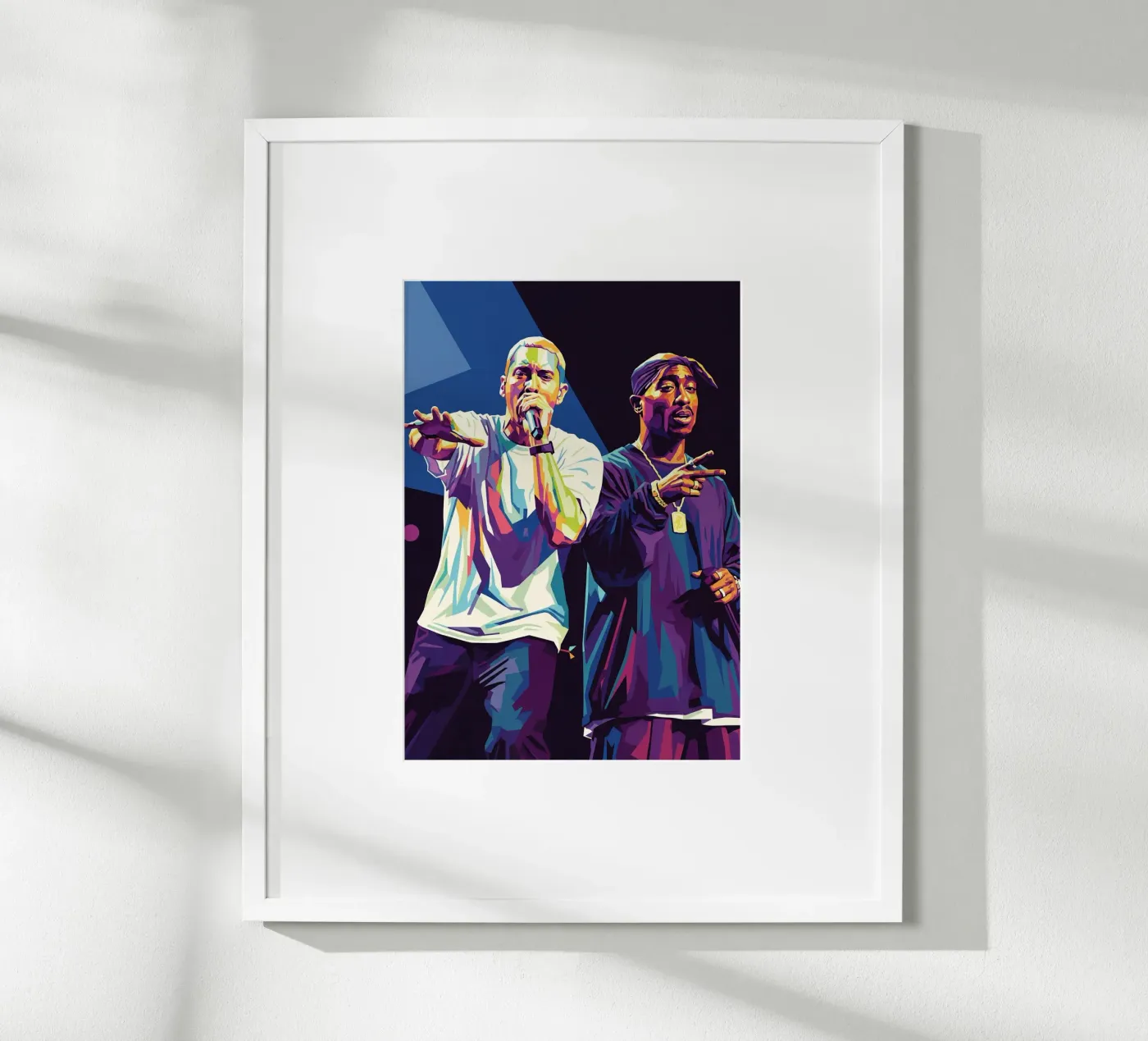 Eminem con Tupac poster da Hantamrata