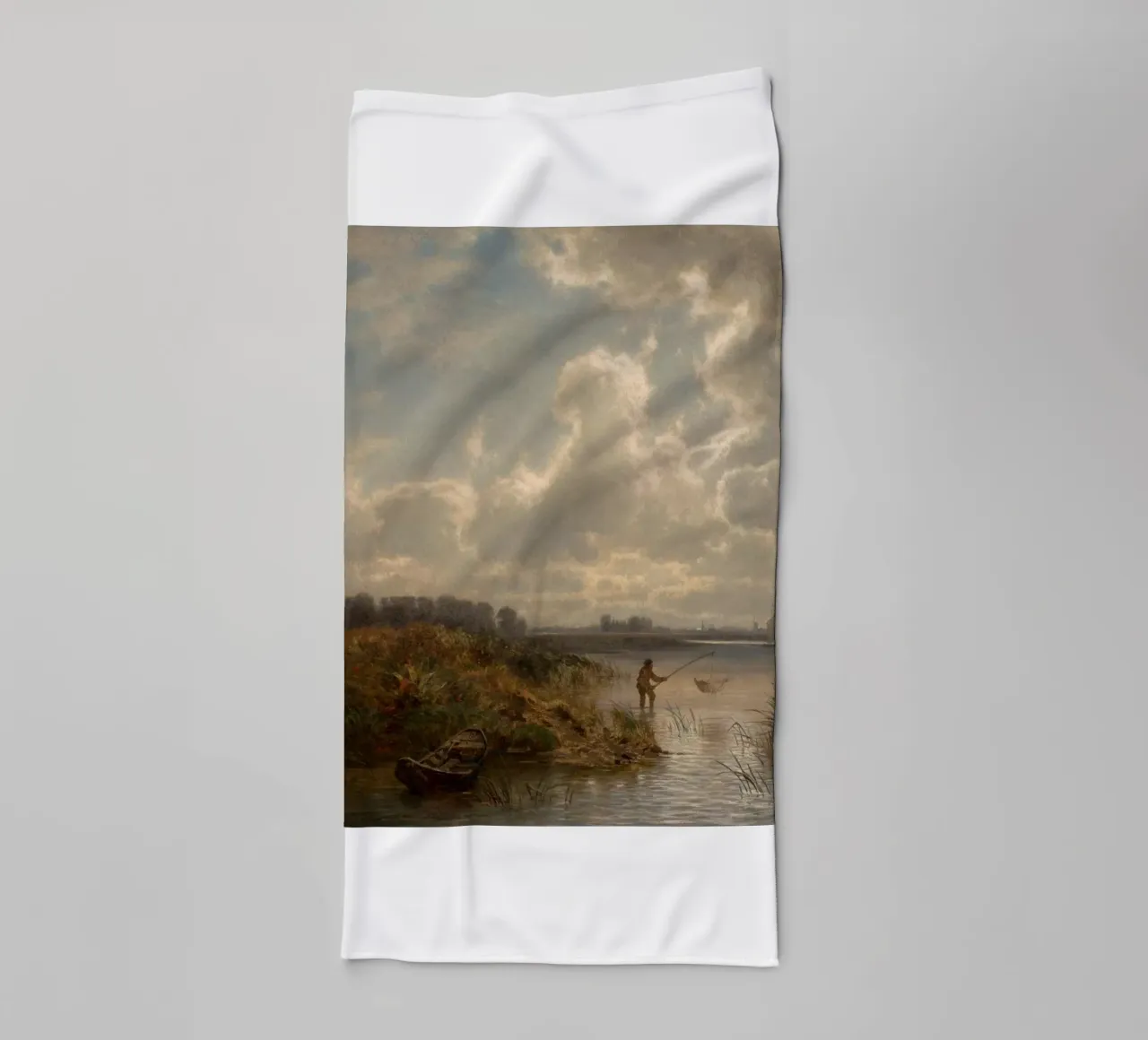 man netting fish towel by pleceng shope
