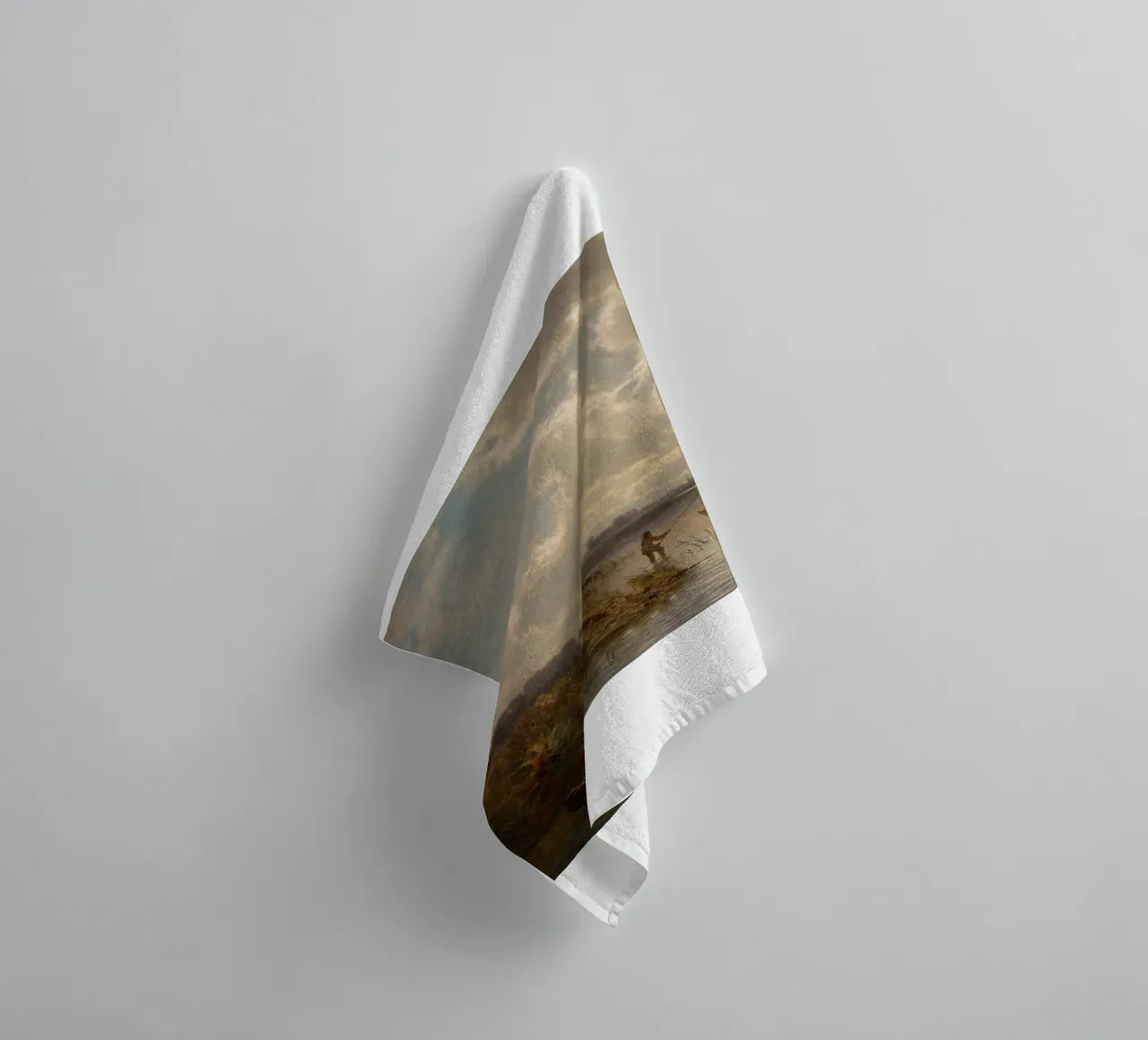 man netting fish towel by pleceng shope