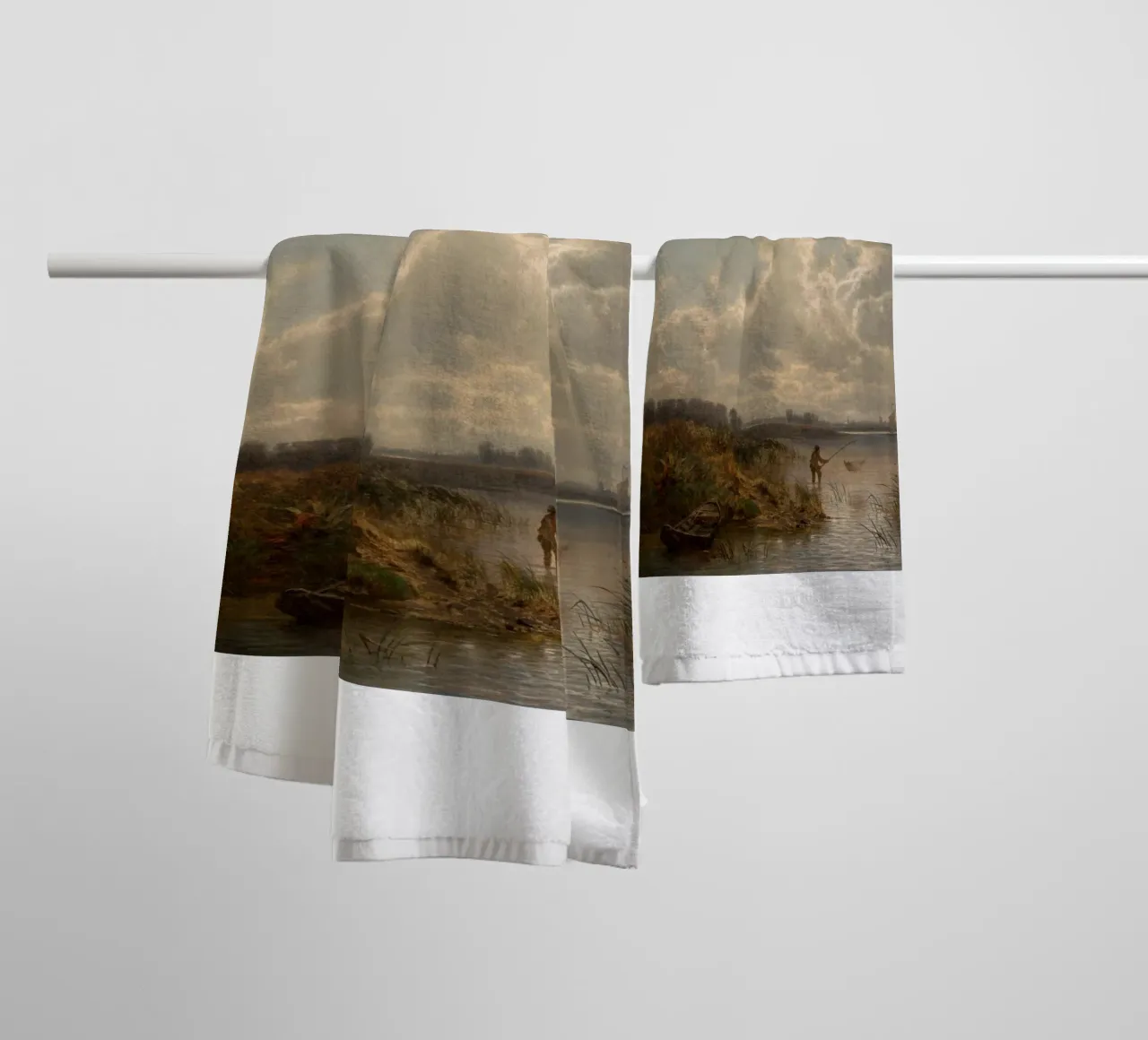 man netting fish towel by pleceng shope