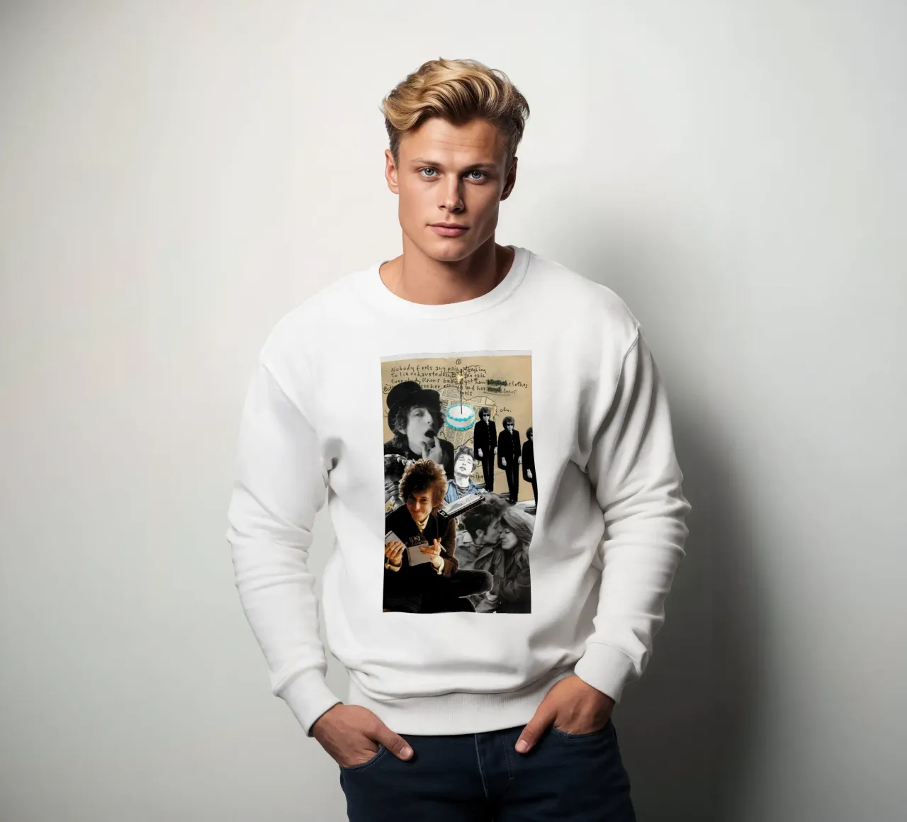 Bob Dylan in Harmony sweatshirt by xerico