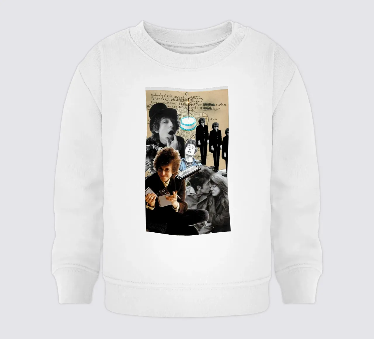 Bob Dylan in armonia felpa neonato da xerico