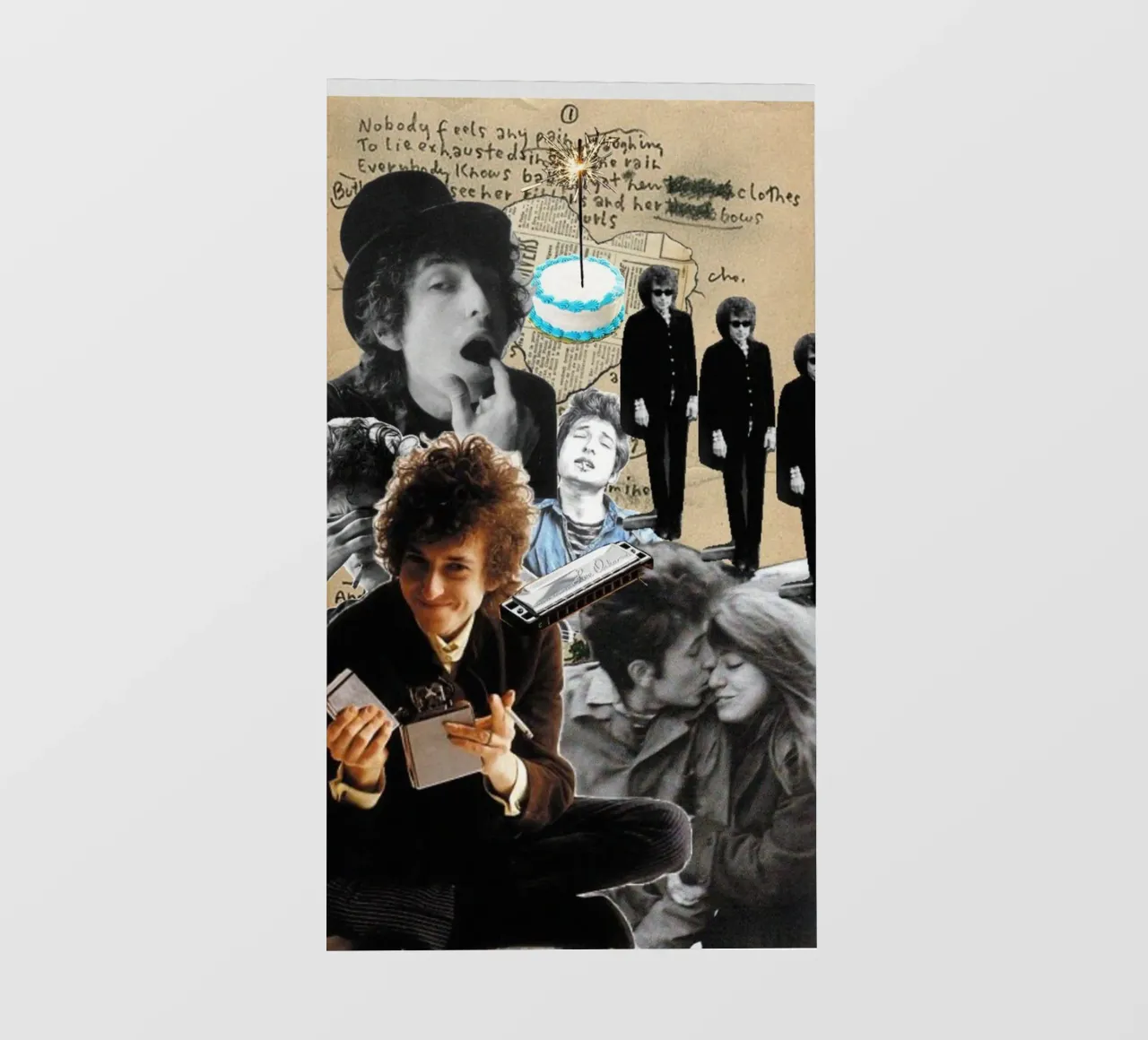Bob Dylan in armonia telo in pvc da xerico