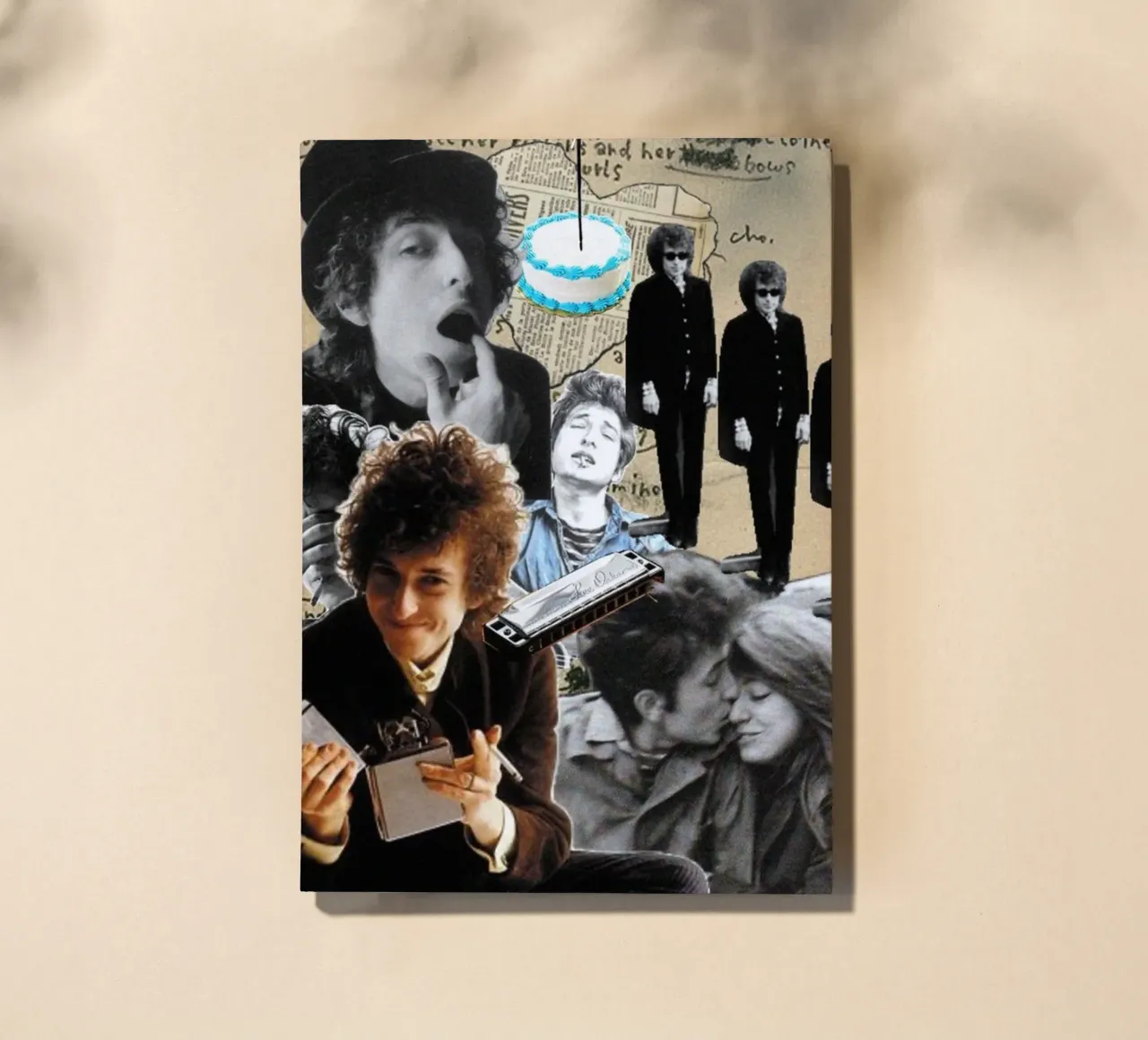 Bob Dylan in Harmony notebook by xerico