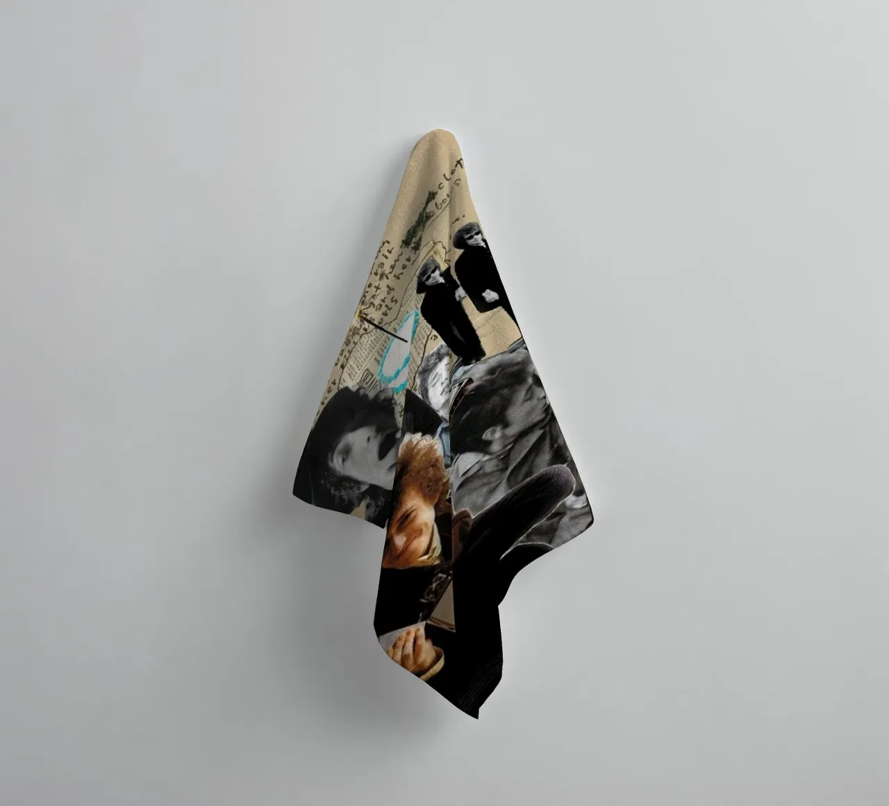 Bob Dylan in Harmony towel by xerico