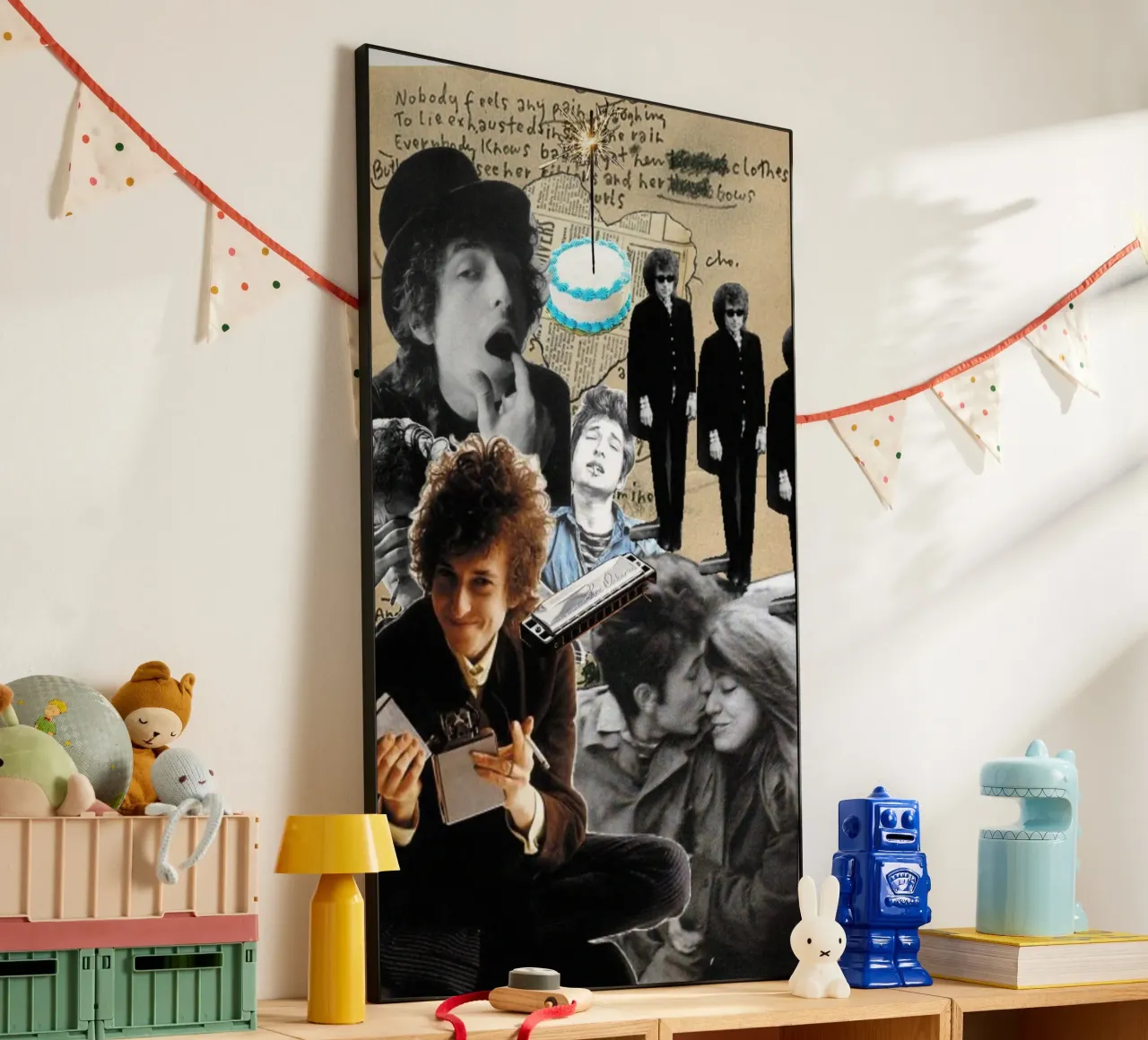 Bob Dylan in armonia alluminio dibond da xerico