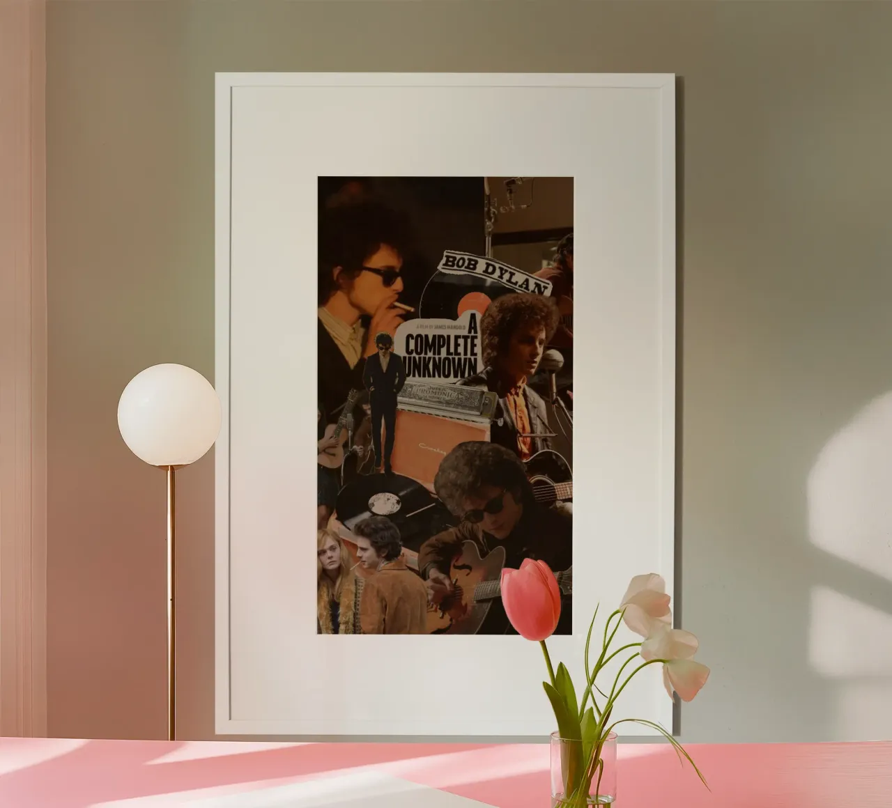 L'eredità di Bob Dylan poster con telaio in legno da xerico
