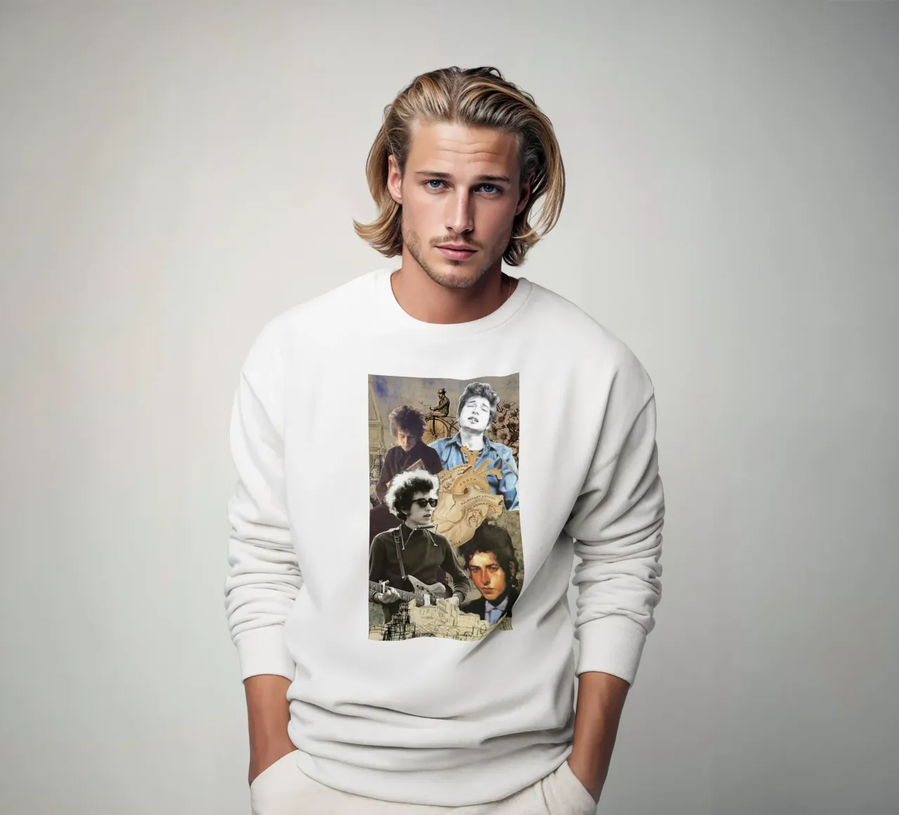 Bob Dylan In Concert sweatshirt van xerico